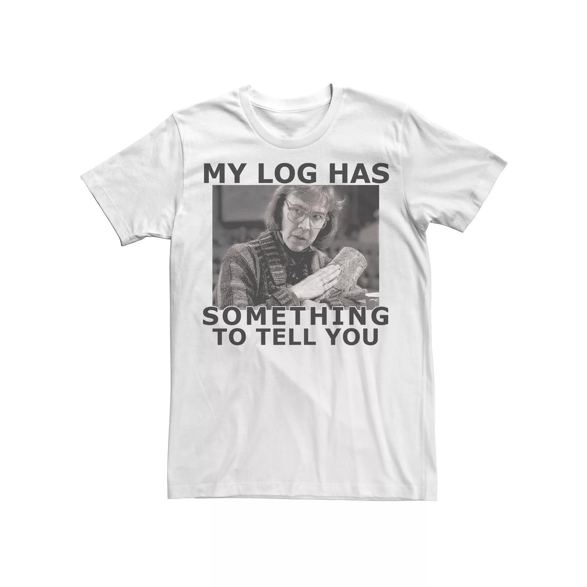 Men's Twin Peaks My Log Has Something To Tell You Tee, Size: XL, White Product Image