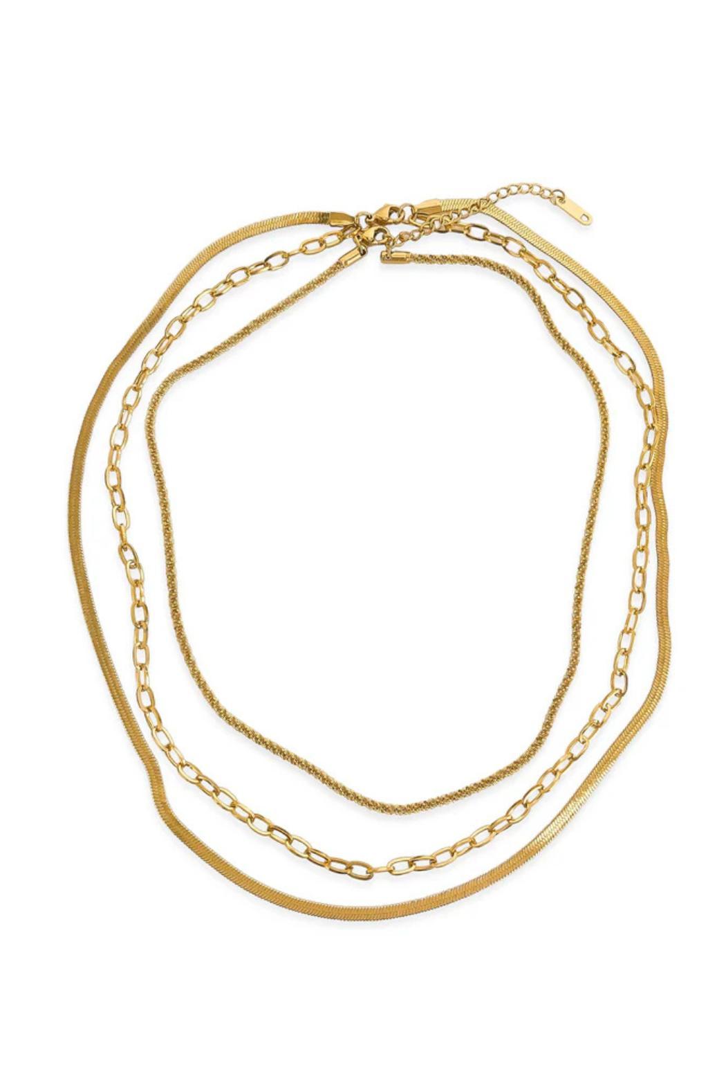 Water Resistant Layered Necklace Product Image