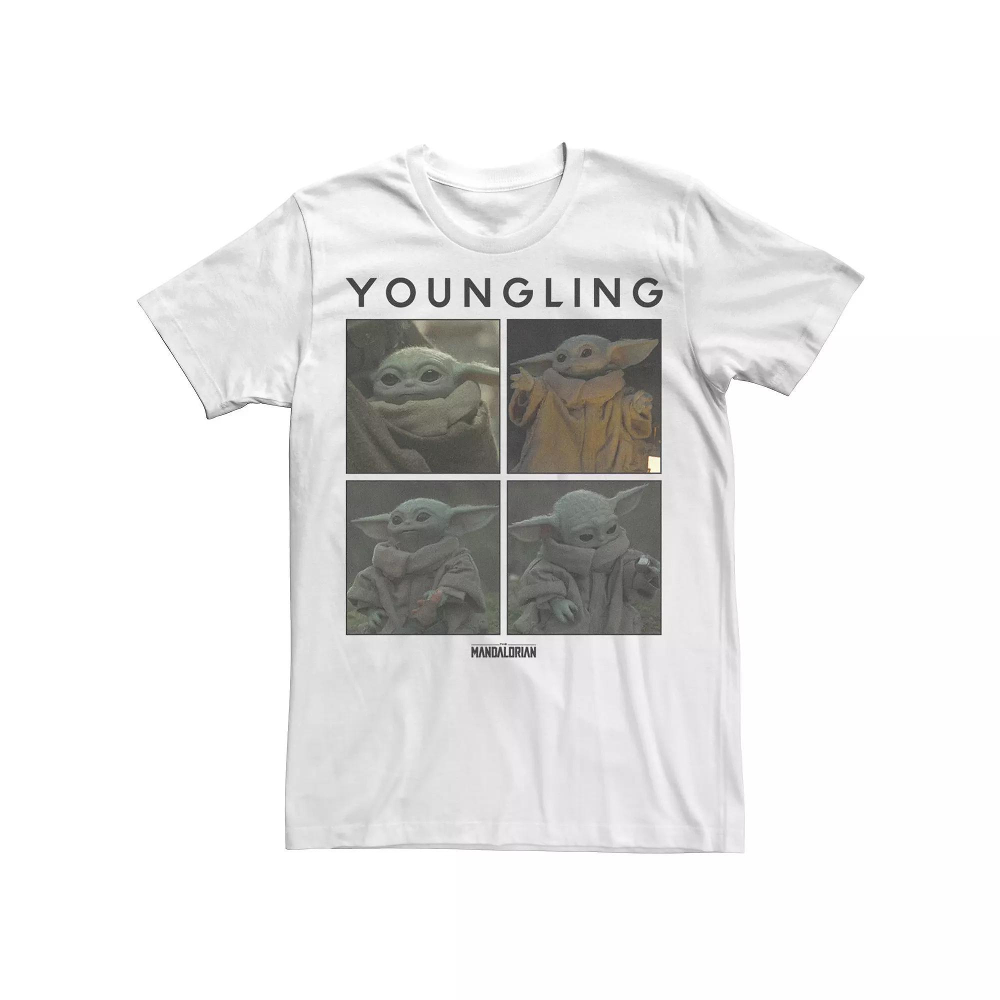 Big & Tall Star Wars: The Mandalorian The Child Youngling Panels R13 Tee, Men's, Size: 4XLT, White Product Image