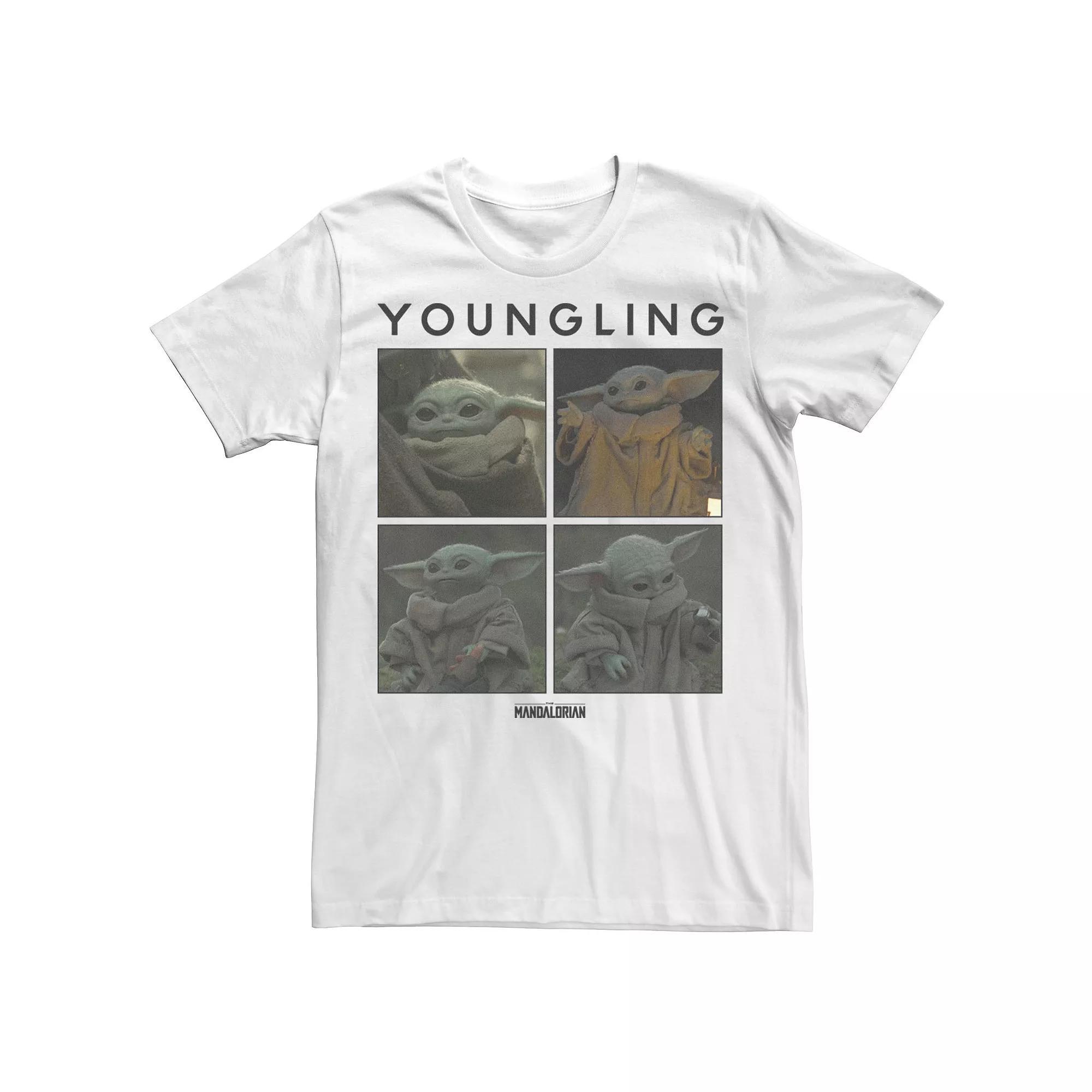 Big & Tall Star Wars: The Mandalorian The Child Youngling Panels R13 Tee, Men's, Size: 4XLT, White Product Image