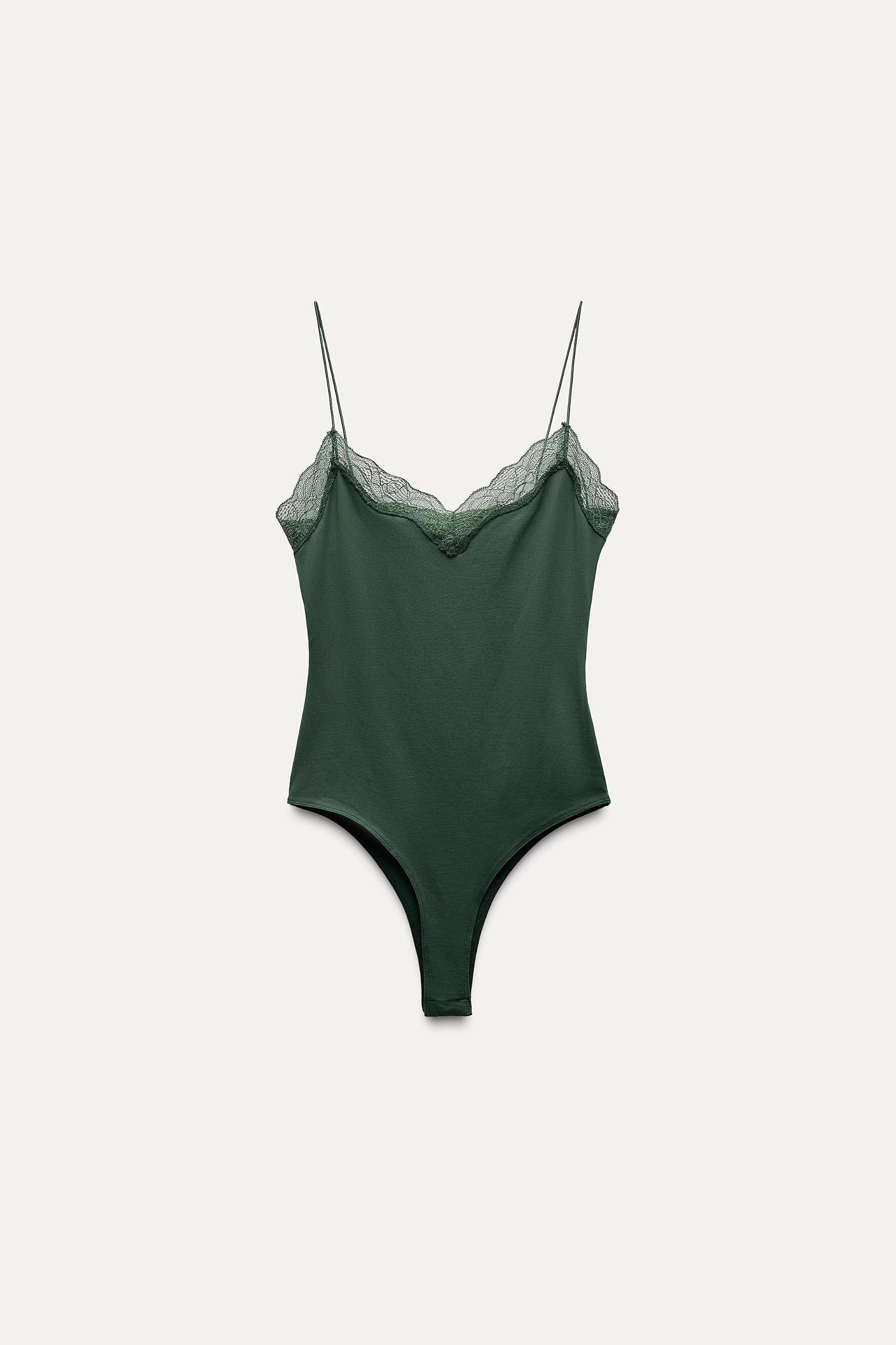 LACE CAMISOLE BODYSUIT Product Image