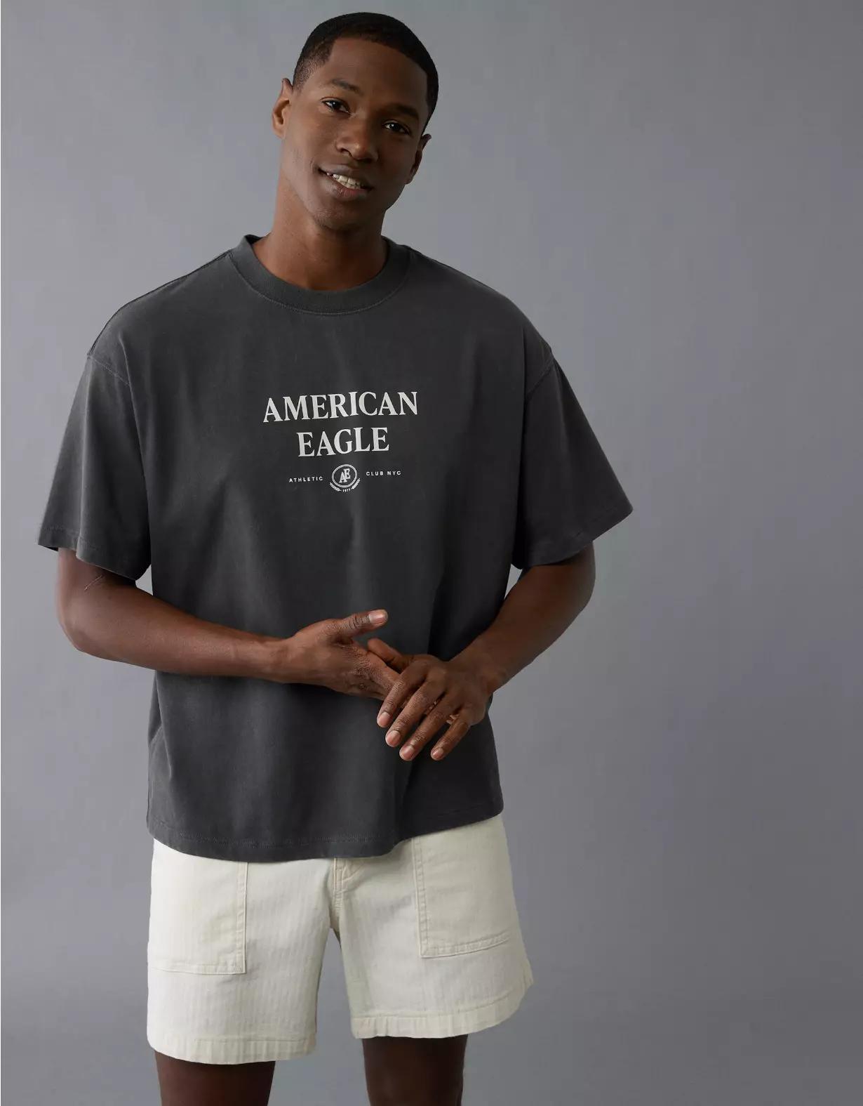 AE Boxy Logo Graphic T-Shirt Product Image