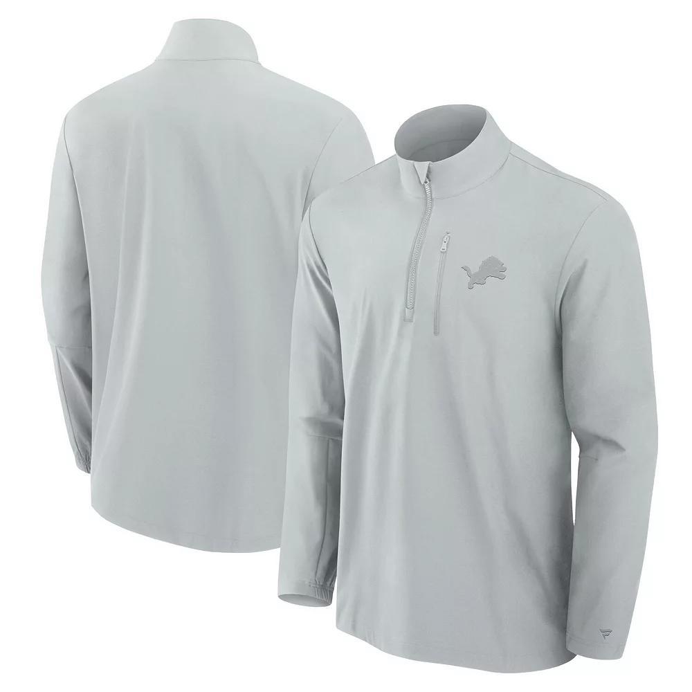 Men's Fanatics Signature Gray Indianapolis Colts Front Office Woven Quarter-Zip Jacket, Size: 5XL, Grey Product Image