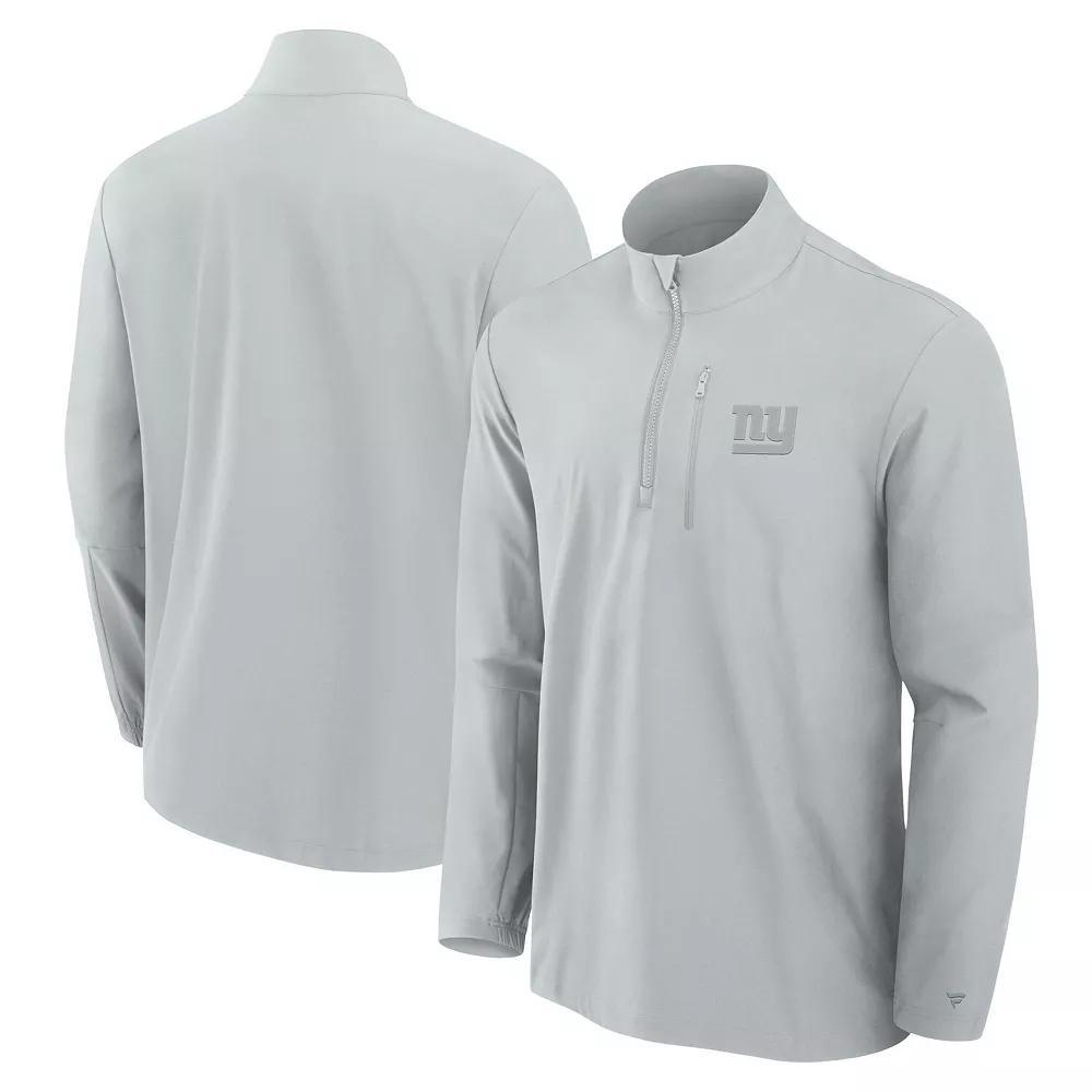Men's Fanatics Signature Gray Indianapolis Colts Front Office Woven Quarter-Zip Jacket, Size: 5XL, Grey Product Image