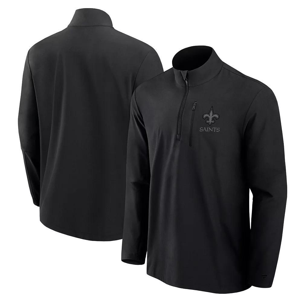 Mens Fanatics Signature New York Jets Front Office Woven Quarter-Zip Jacket Product Image