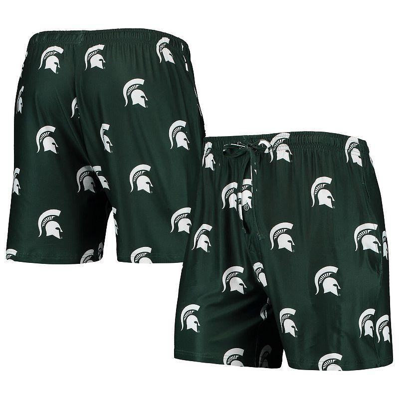 Men's Concepts Sport Green Michigan State Spartans Flagship Allover Print Jam Shorts, Size: 2XL Product Image
