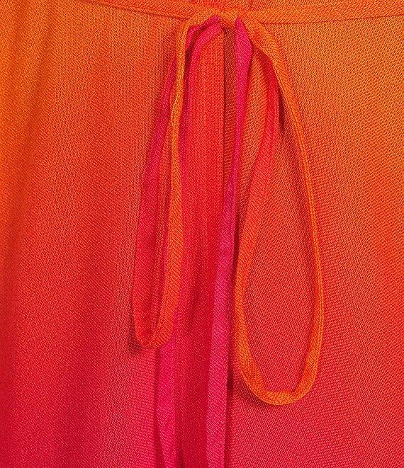 Anna & Ava Orange Dip Dye Kimono with Tie Product Image