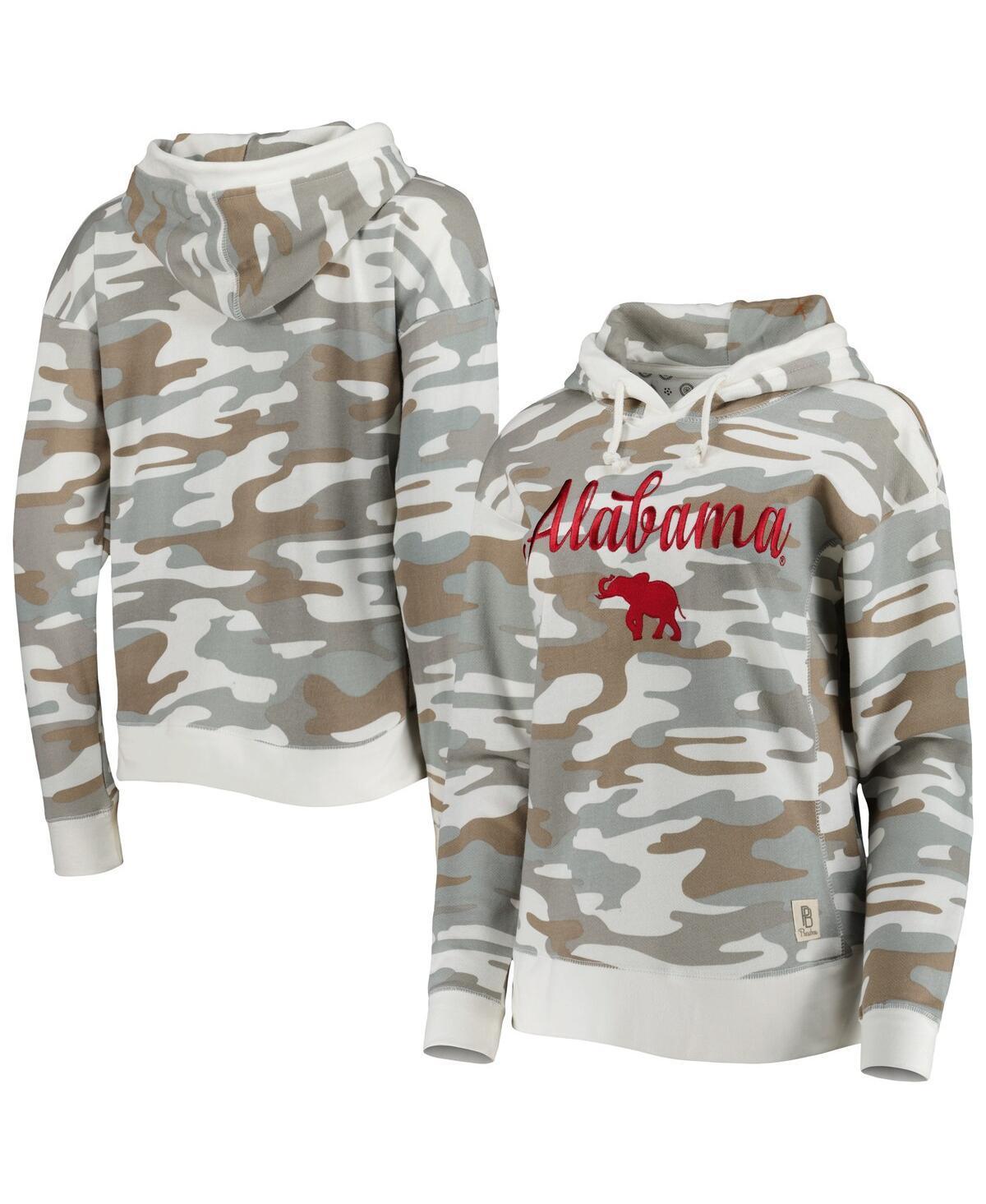 Women's Pressbox Camo Alabama Crimson Tide San Pablo Pullover Hoodie, Size: Small, Green Product Image