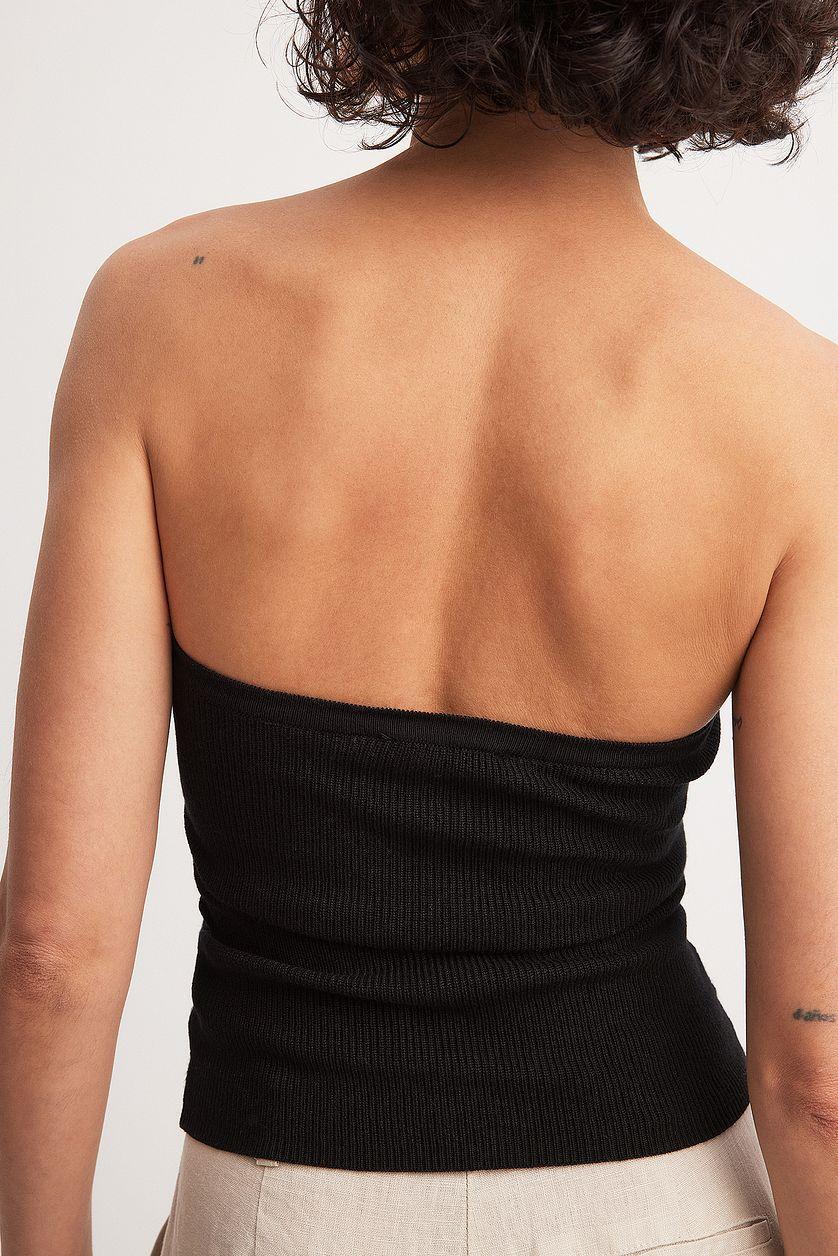 Twist Detailed Knitted Tube Top Product Image