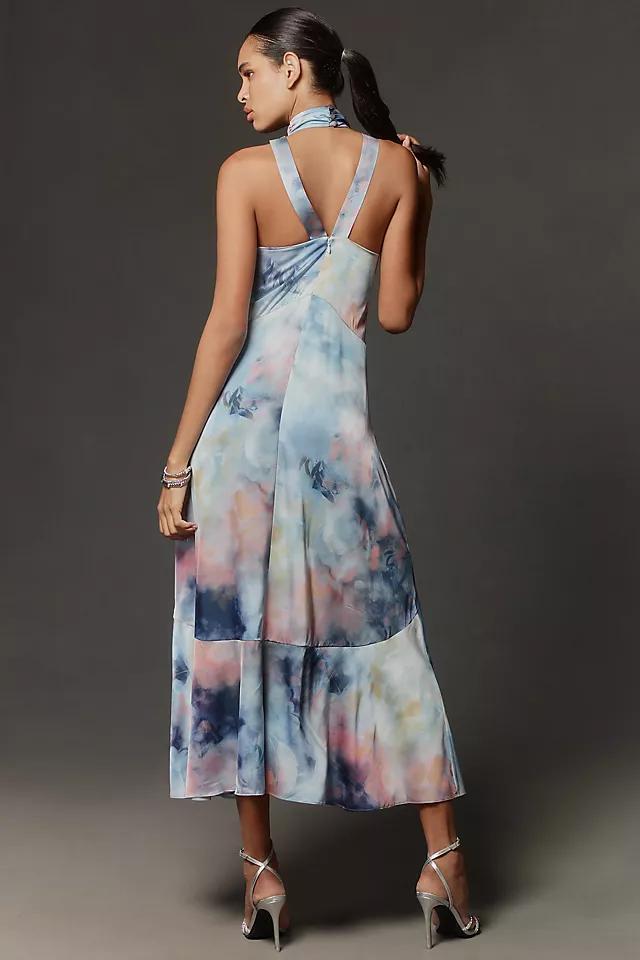 By Anthropologie Sleeveless Halter A-Line Midi Dress Product Image