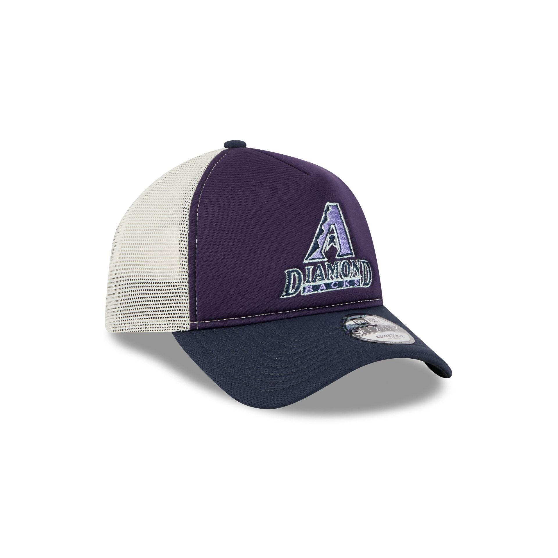 Seattle Mariners Navy Purple 9FORTY A-Frame Trucker Hat Male Product Image