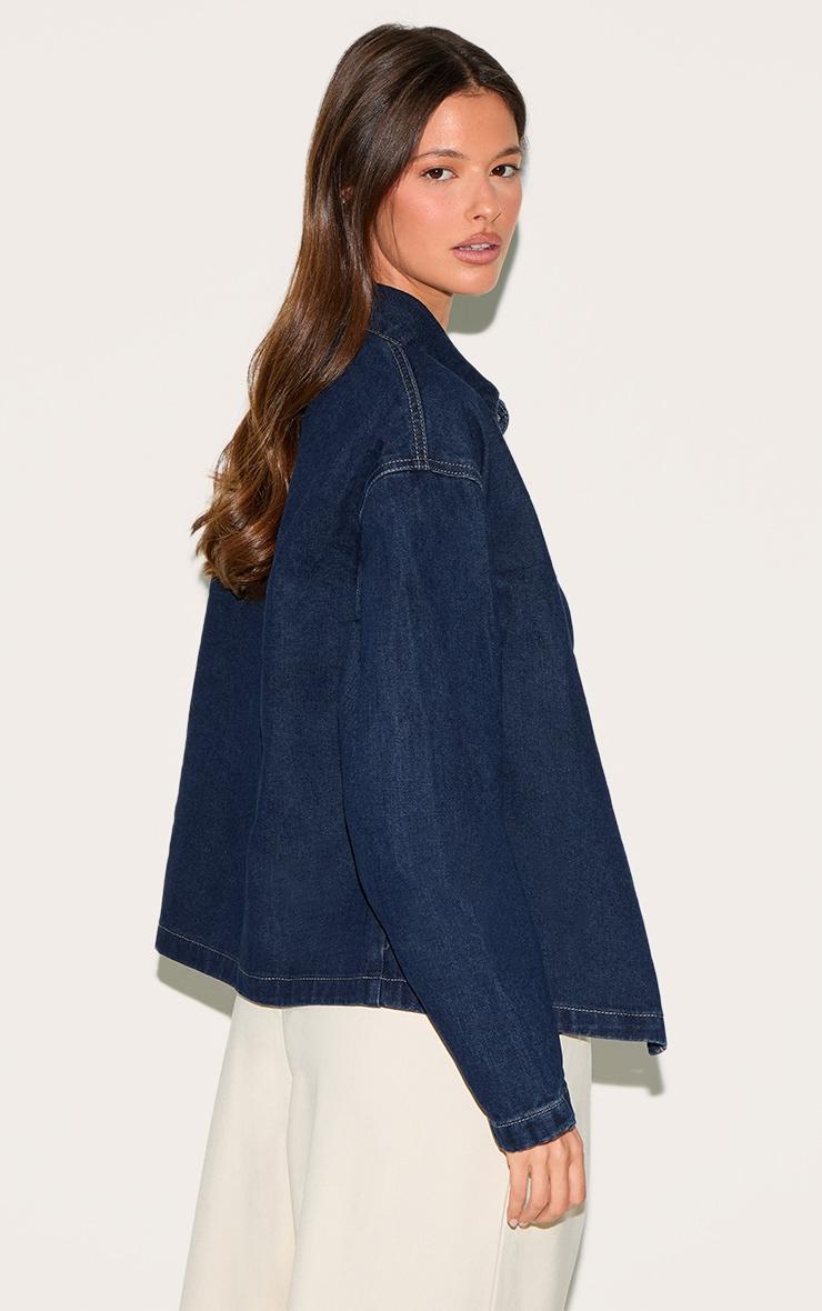Indigo Long Sleeve Denim Shirt Product Image