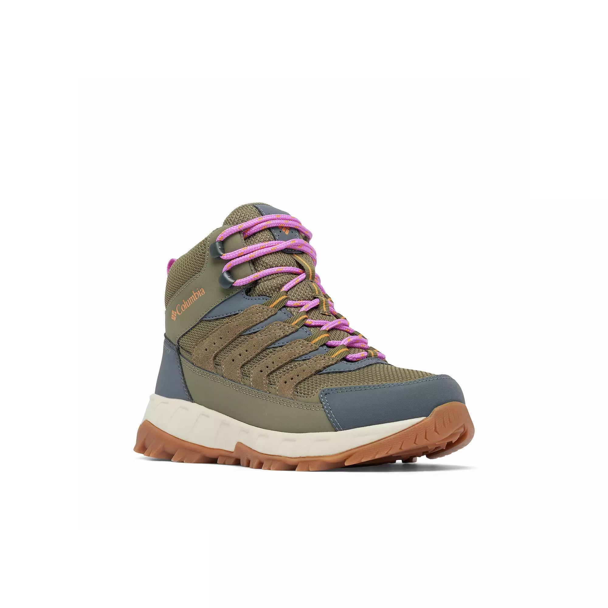 Columbia Strata Women's Waterproof Trail Shoes, Size: 7.5, Stone Green Sunstone Product Image
