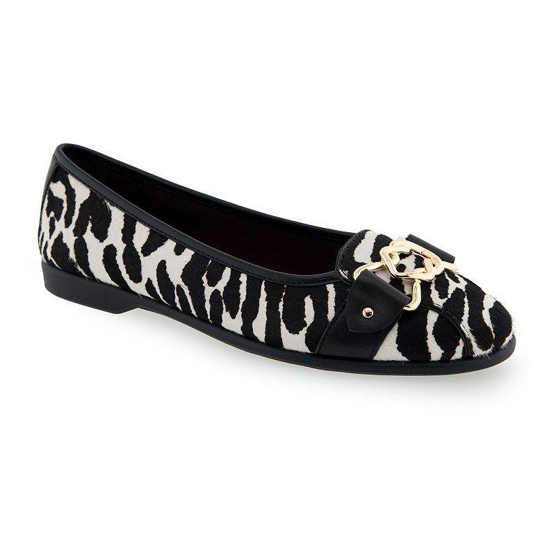Aerosoles Bia Women's Leather Ballet Flats, Size: 6, Blue Leather Product Image