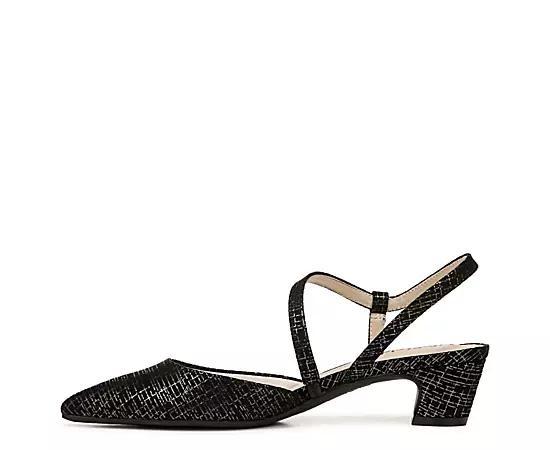 LifeStride Minimalist Women's Slingback Pumps, Size: 9.5, Silver Shimmer Product Image