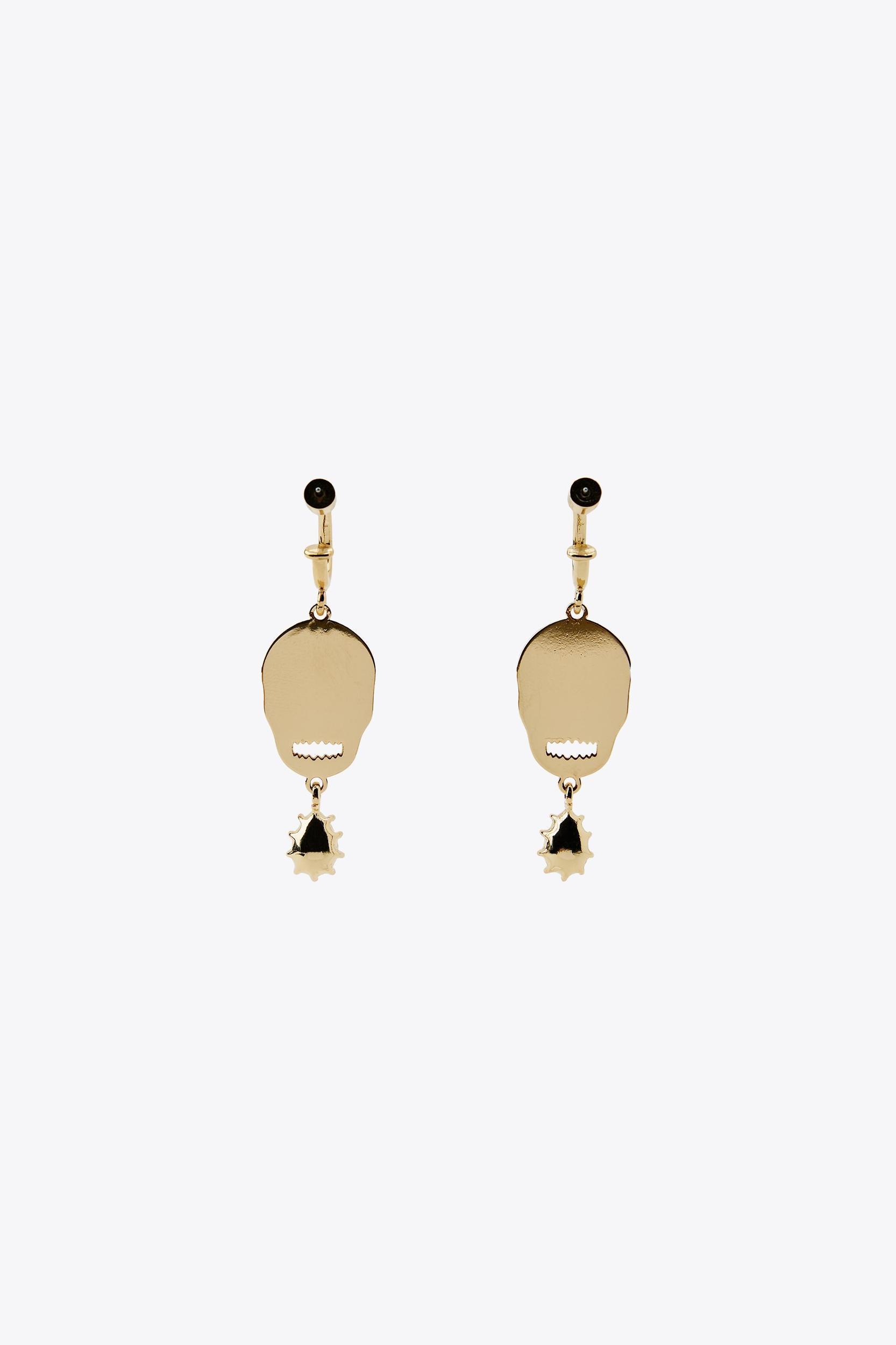 ENAMELED SKULL JEWEL EARRINGS Product Image