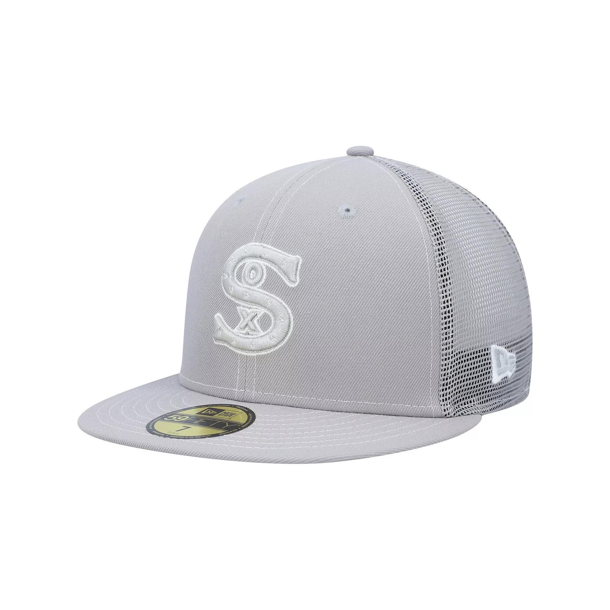 Men's New Era  Gray Chicago White Sox 2023 On-Field Batting Practice 59FIFTY Fitted Hat, Size: 7 1/8, Grey Product Image