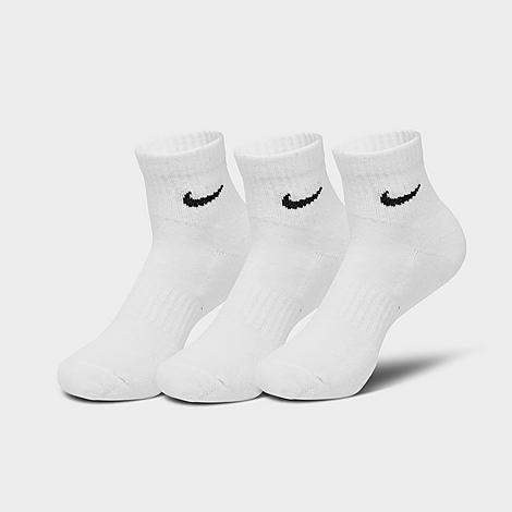 Women's Nike 3-Pack Everyday Cushioned Ankle Socks, Size: Medium, Neutral Product Image
