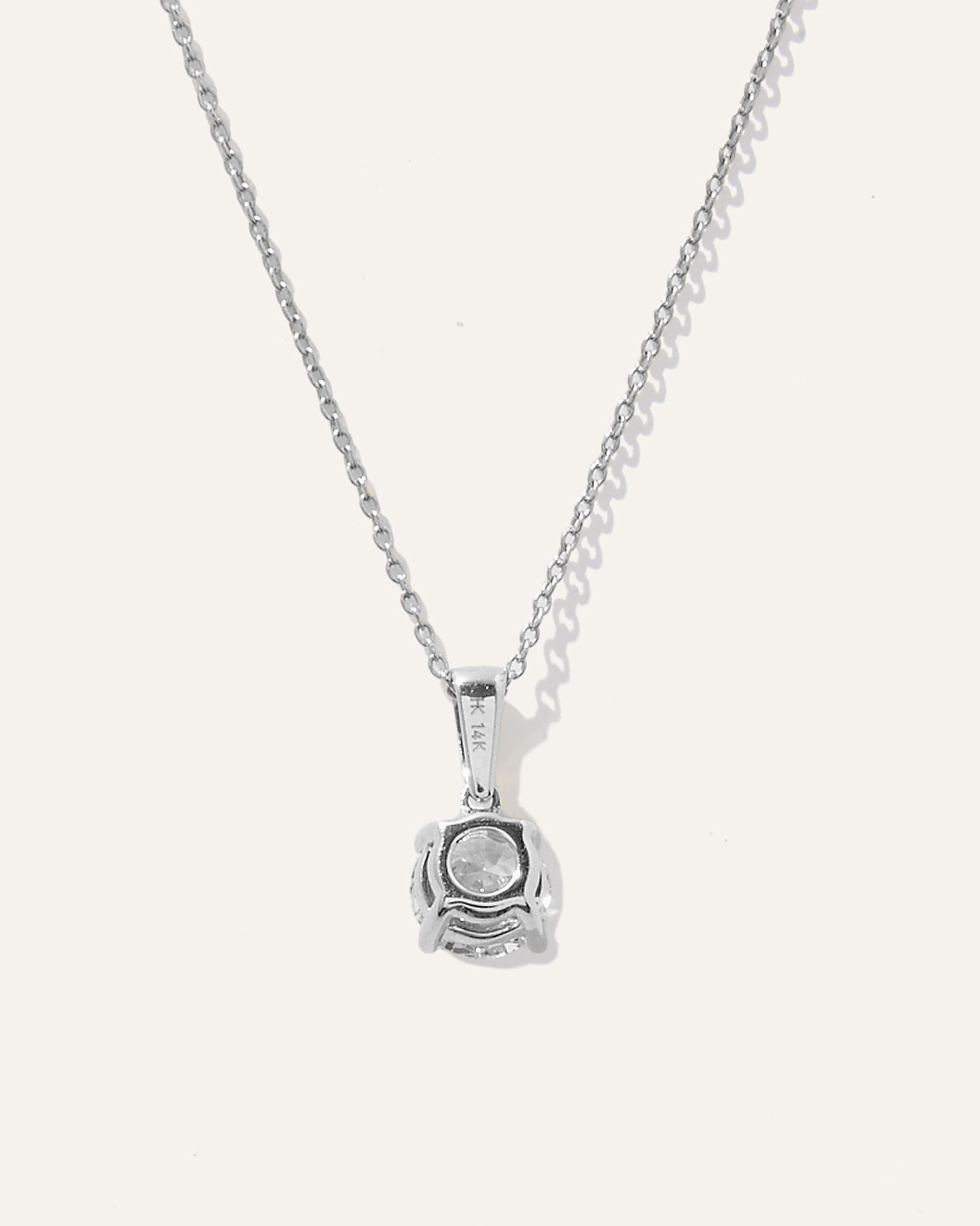 Quince | Women's 14K Gold Lab Grown Diamond Solitaire Necklace Product Image