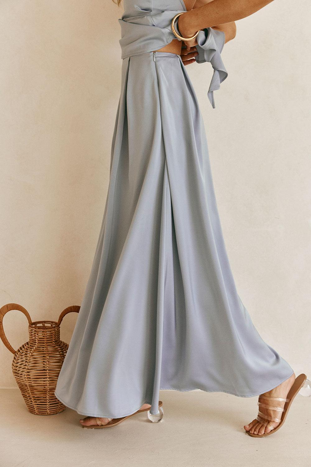 Hailey Skirt - Blue Product Image