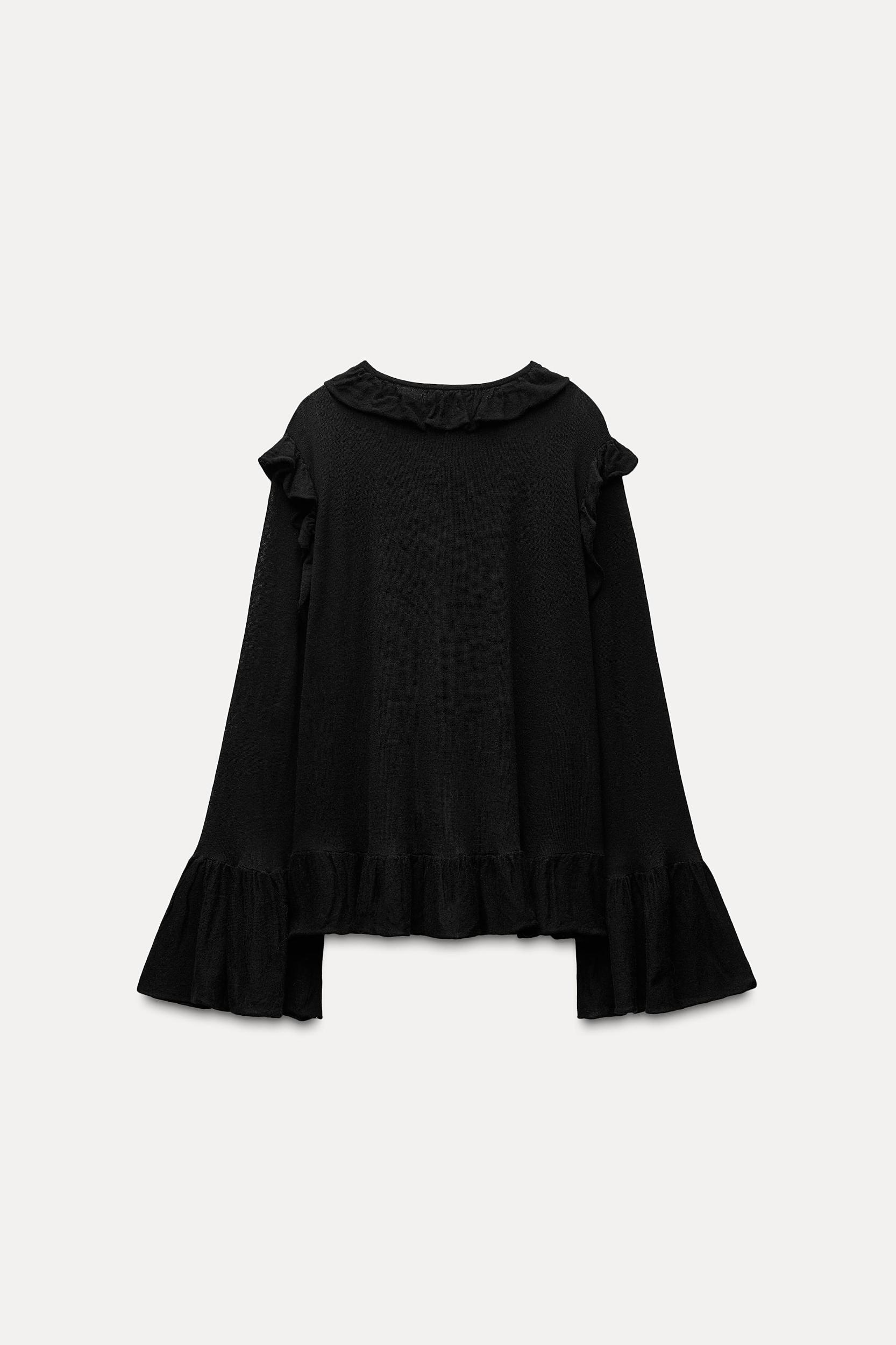 100% WOOL RUFFLED JACKET Product Image
