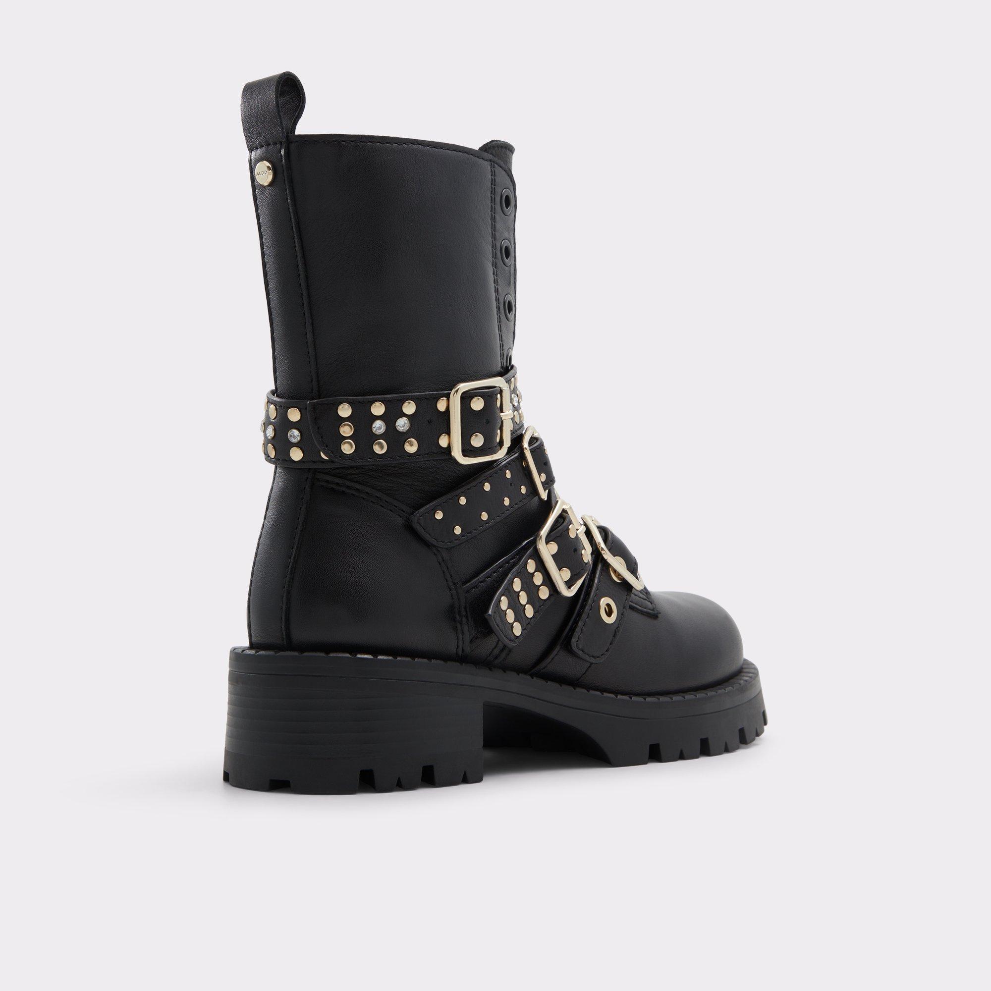 ALDO Vortexia - Women's Combat Boot - Black, Size 6.5 Product Image