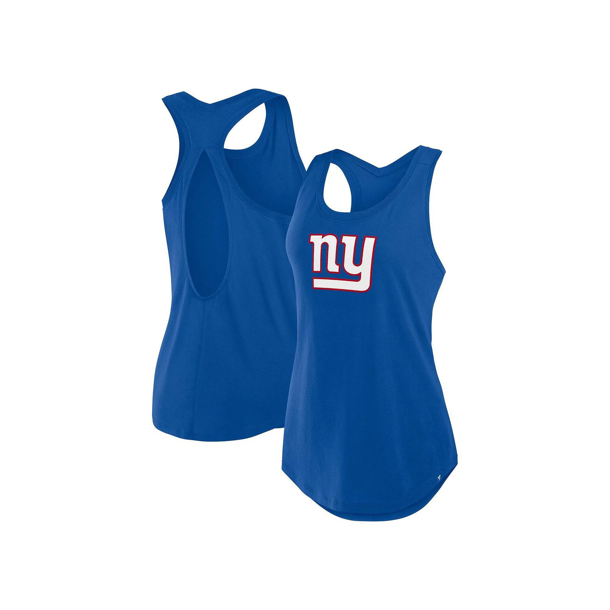 Women's Fanatics Royal New York Giants Iron Fan Tank Top, Size: Large, Blue Product Image