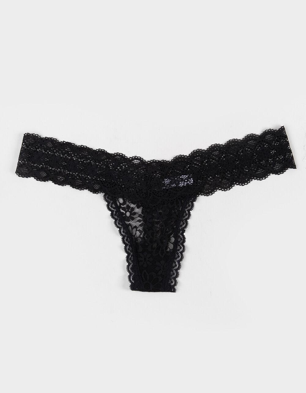 FULL TILT Lace Thong - LT PURPLE Product Image
