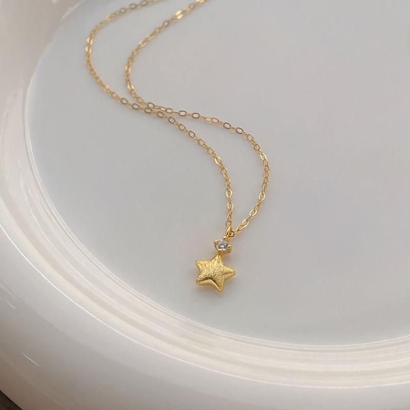 Star Pendant Stainless Steel Necklace Product Image