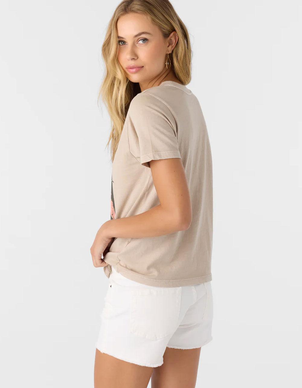 O'NEILL Heritage Daisy Womens Relaxed Tee  - TAUPE Product Image