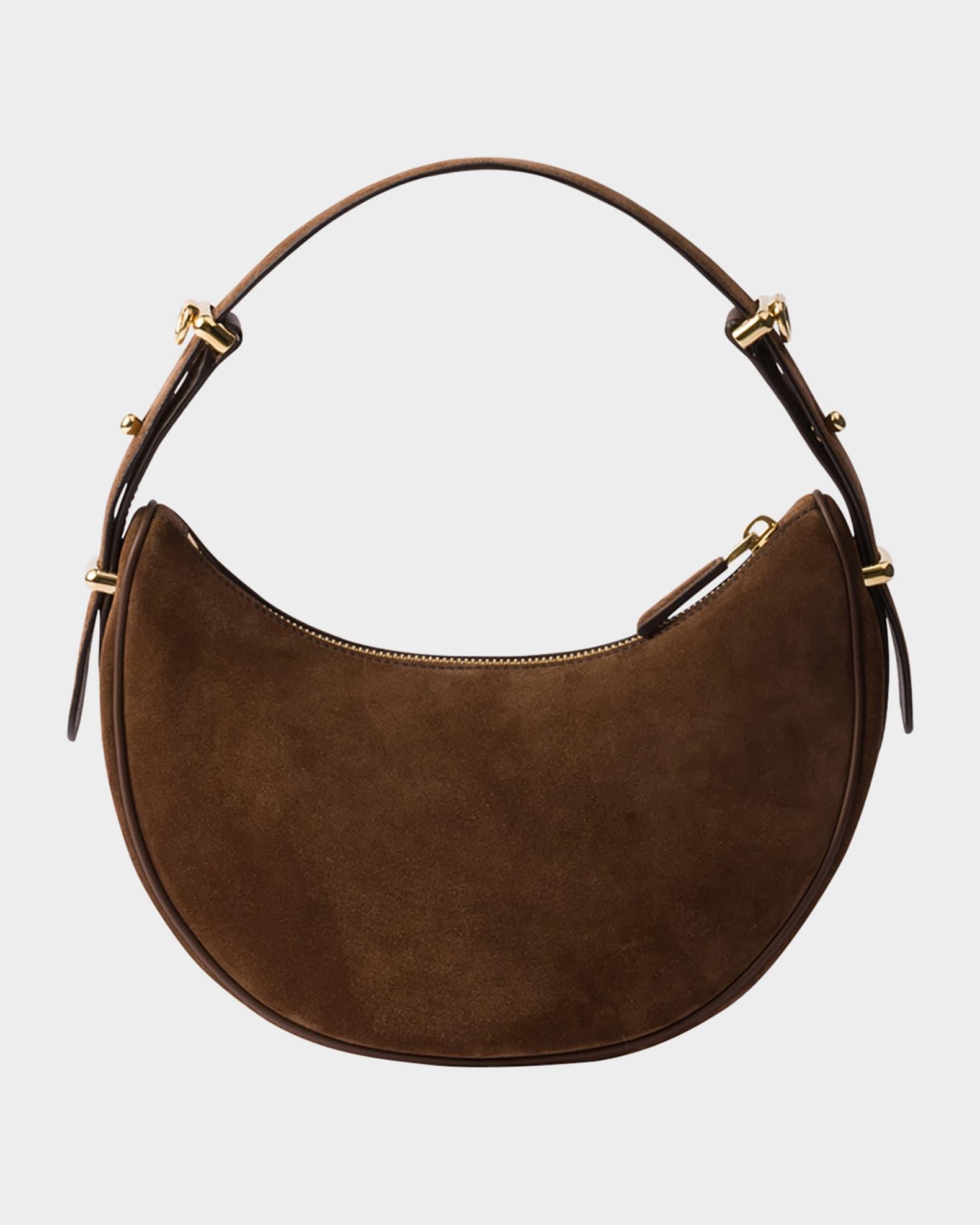 Arque Crescent Suede Shoulder Bag Product Image