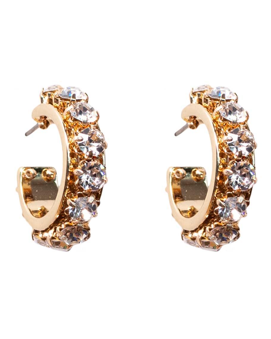 Mignonne Gavigan Wynnie Crystal Hoop Earrings Product Image