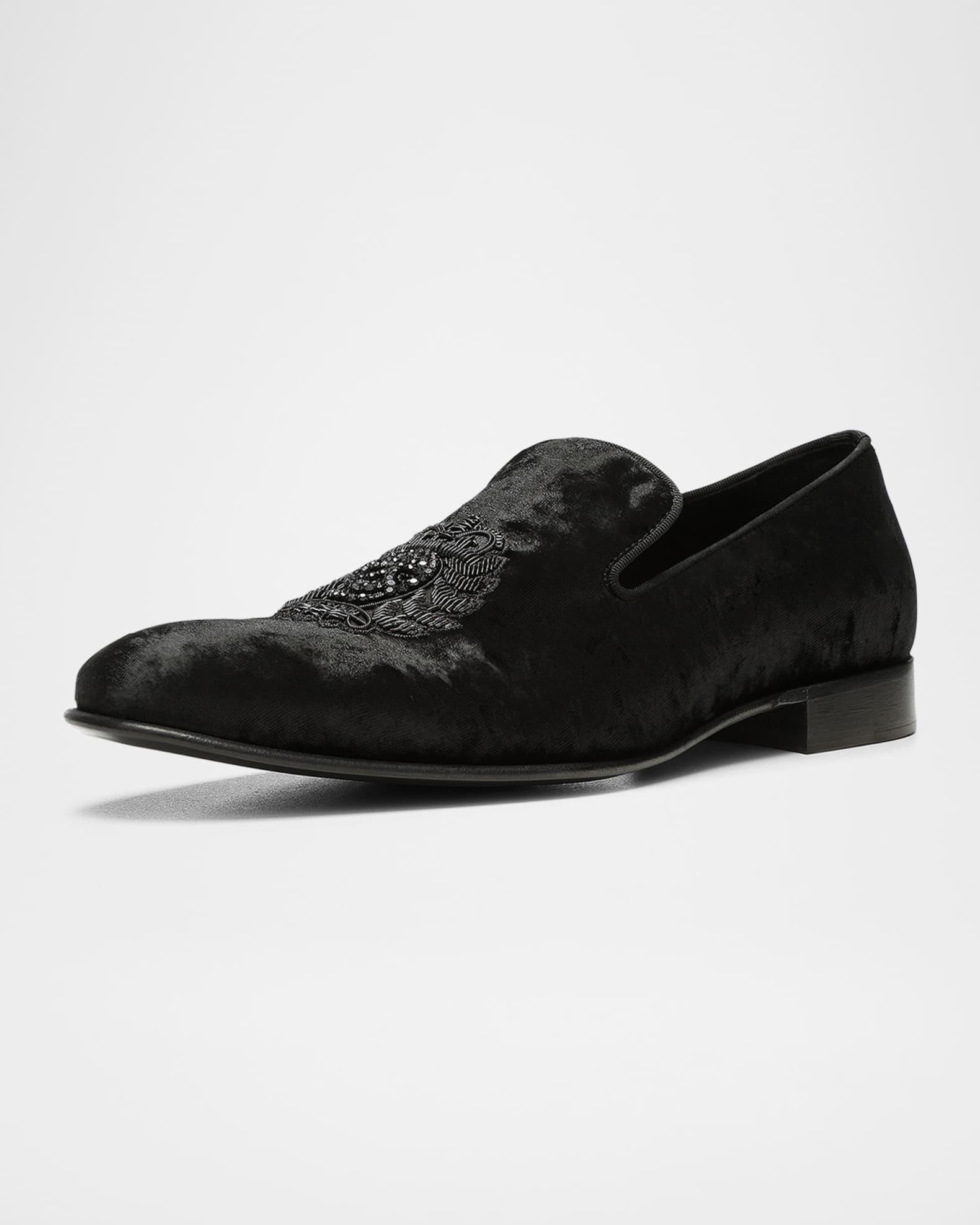 Men's Spencer Velvet Smoking Slippers Product Image