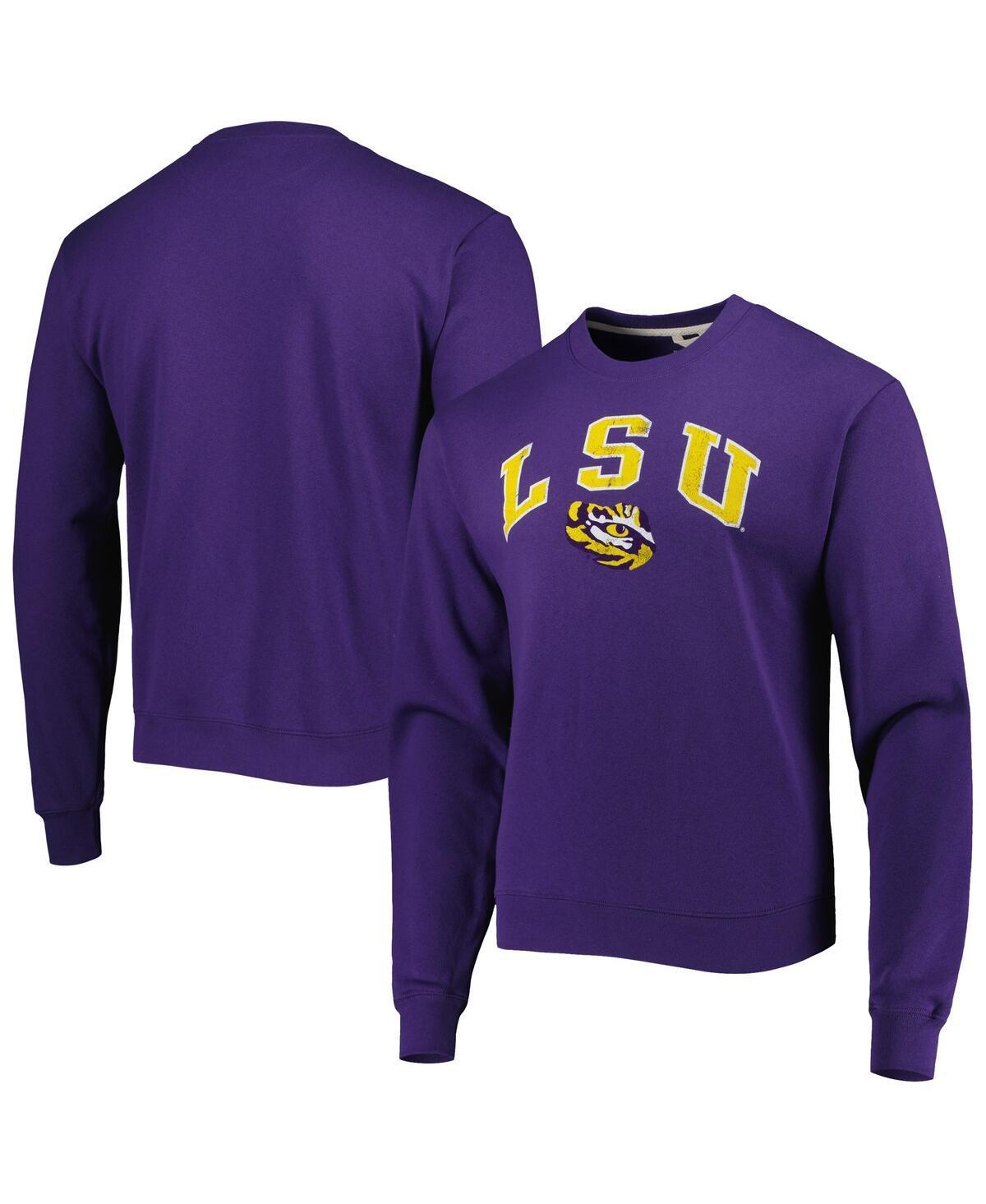 Men's League Collegiate Wear Purple LSU Tigers 1965 Arch Essential Lightweight Pullover Sweatshirt, Size: 2XL Product Image