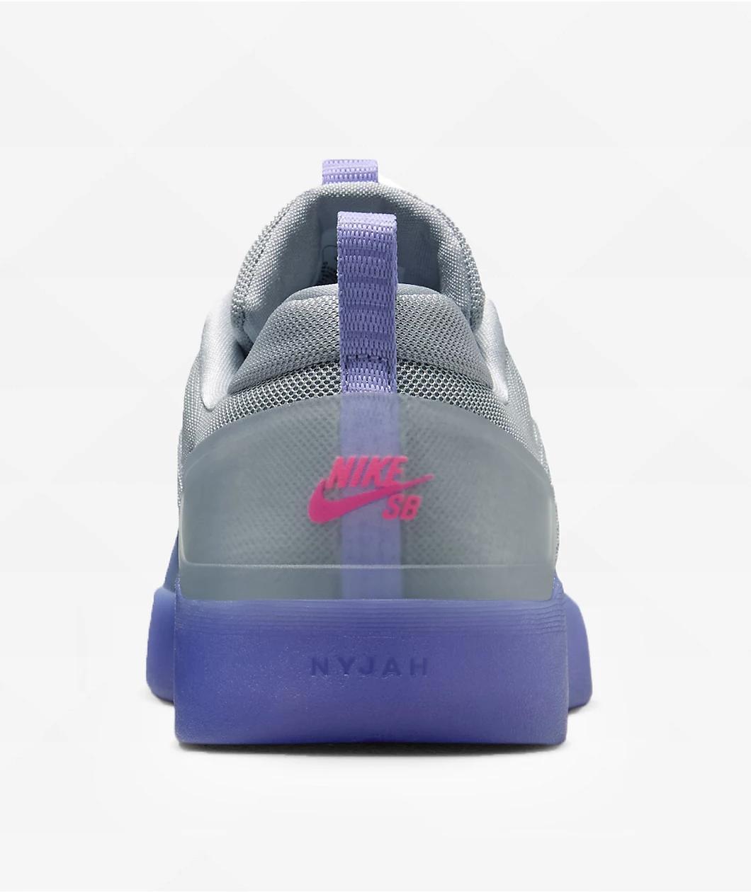 Nike SB Zoom Nyjah 4 Thistle, Black & Grey Skate Shoes Product Image