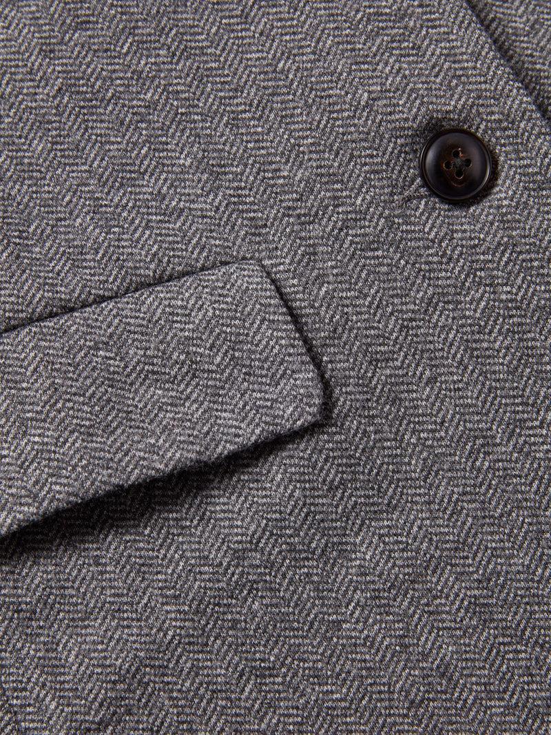 Inlet Knit Tweed Blazer - Steel Rock Herringbone Product Image