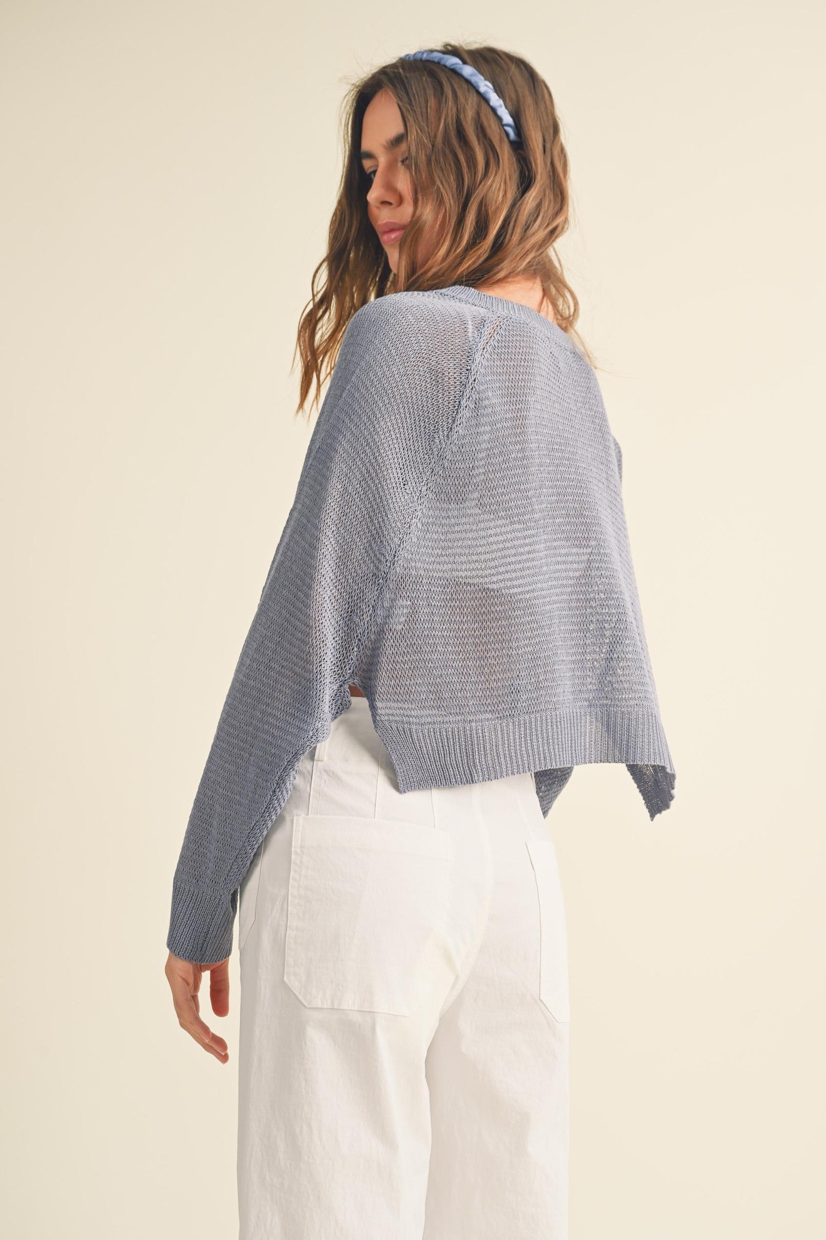 Lightweight Crochet Cardigan Product Image