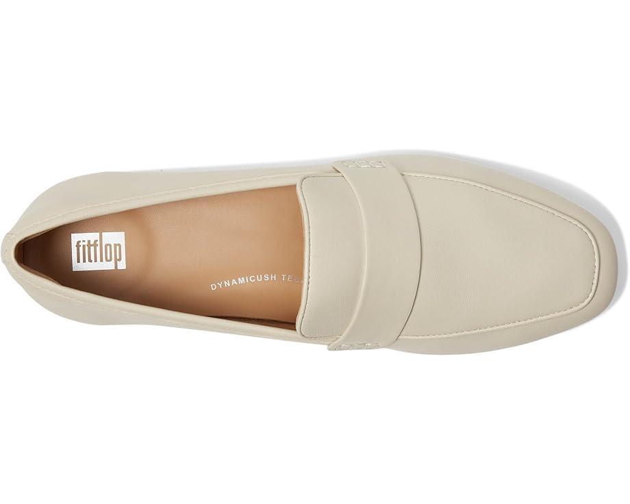 F-Luma Contrast-Stitch Leather Demi-Wedge Loafers Product Image