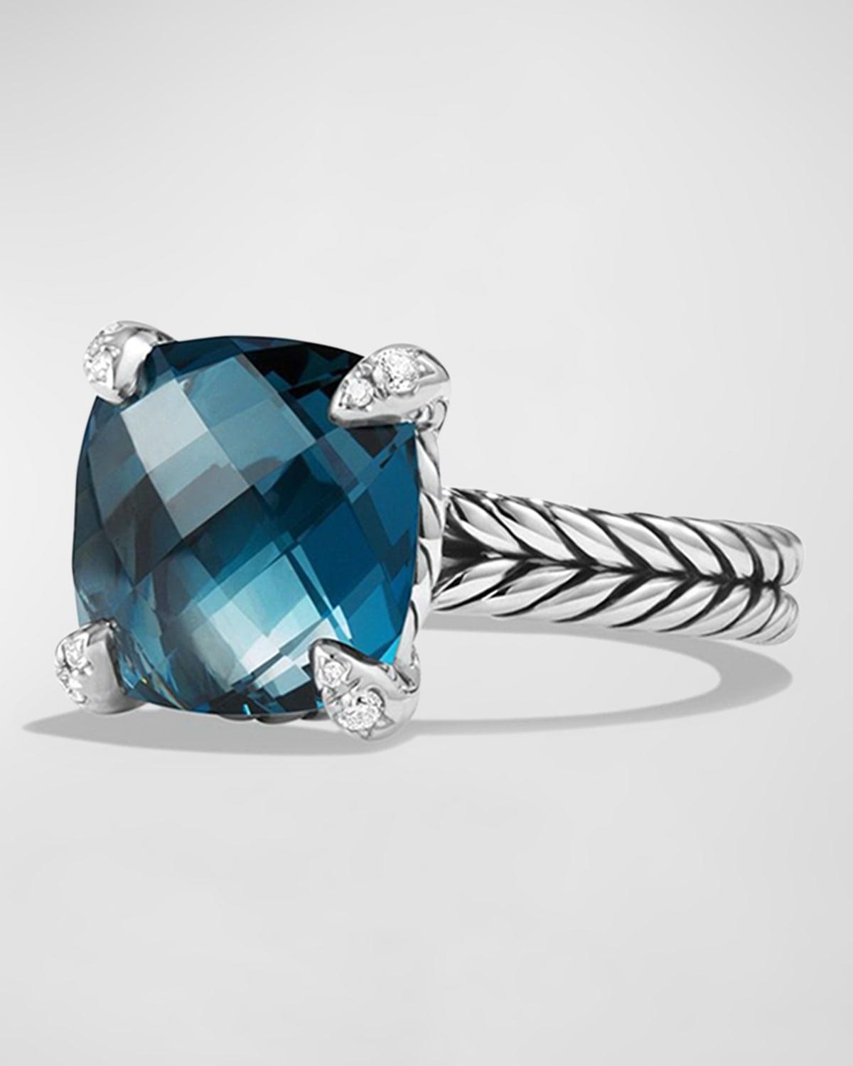David Yurman Chatelaine Ring with Amethyst and Diamonds Product Image