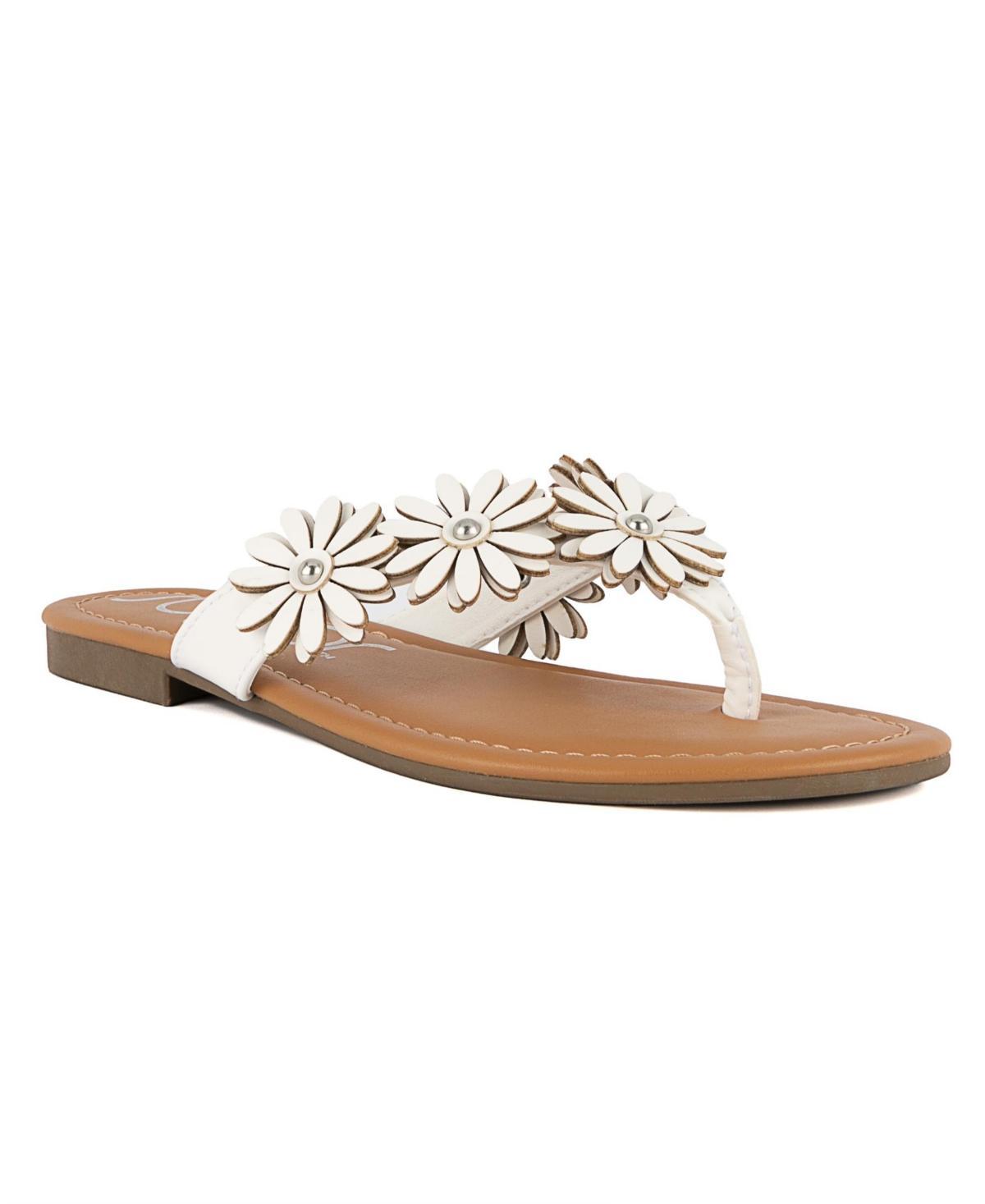 sugar Finnesse Women's Thong Sandals, Size: 6.5, Black Product Image