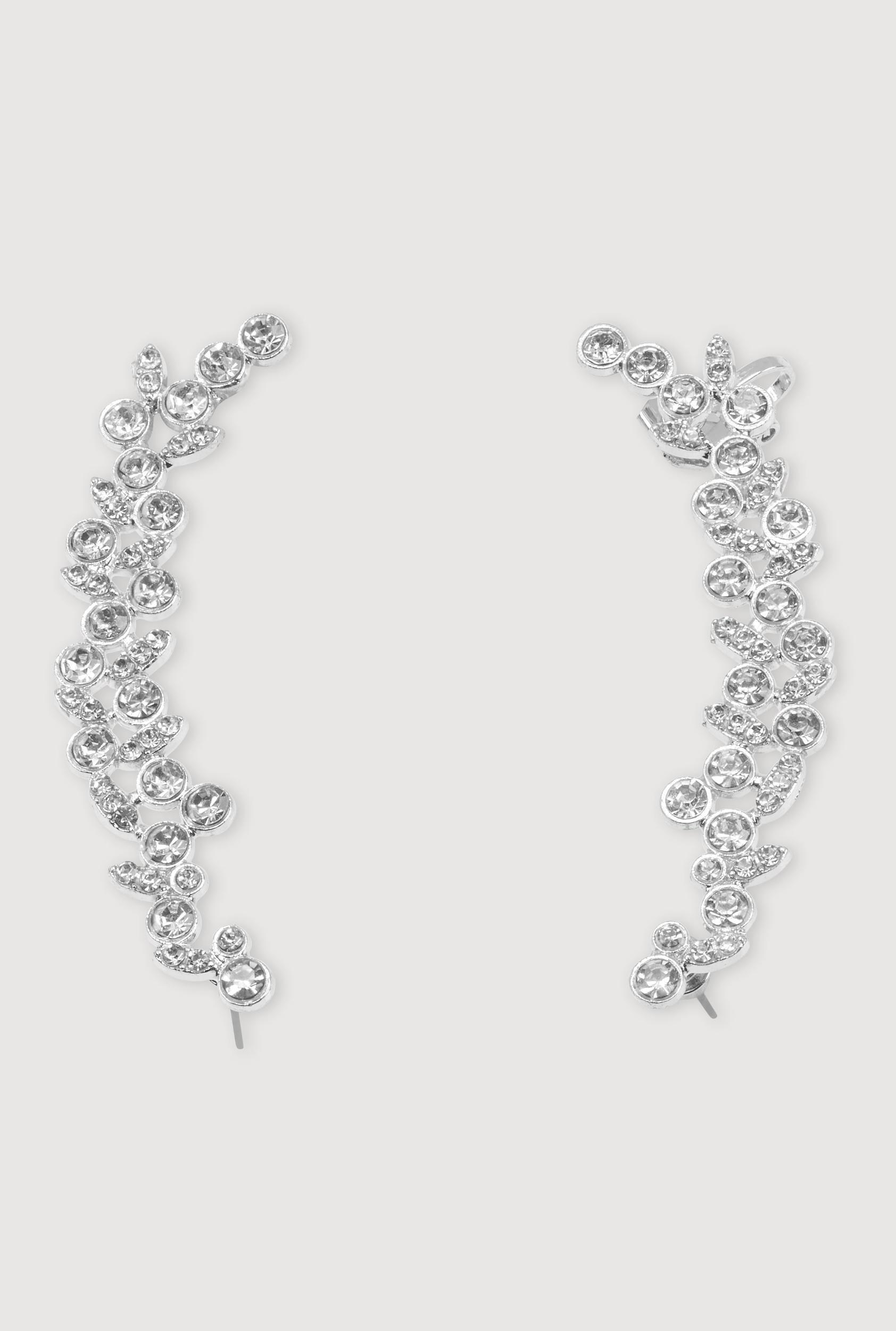 Chunky Metallic Spiral Drop Earrings Female Product Image