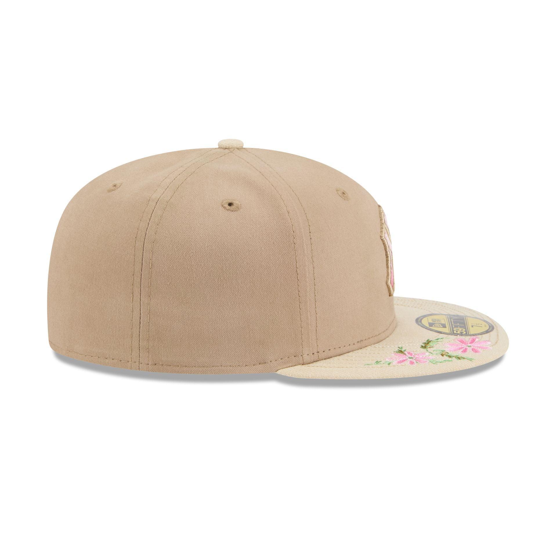 New York Yankees Hand Stitched Floral 59FIFTY Fitted Hat Male Product Image