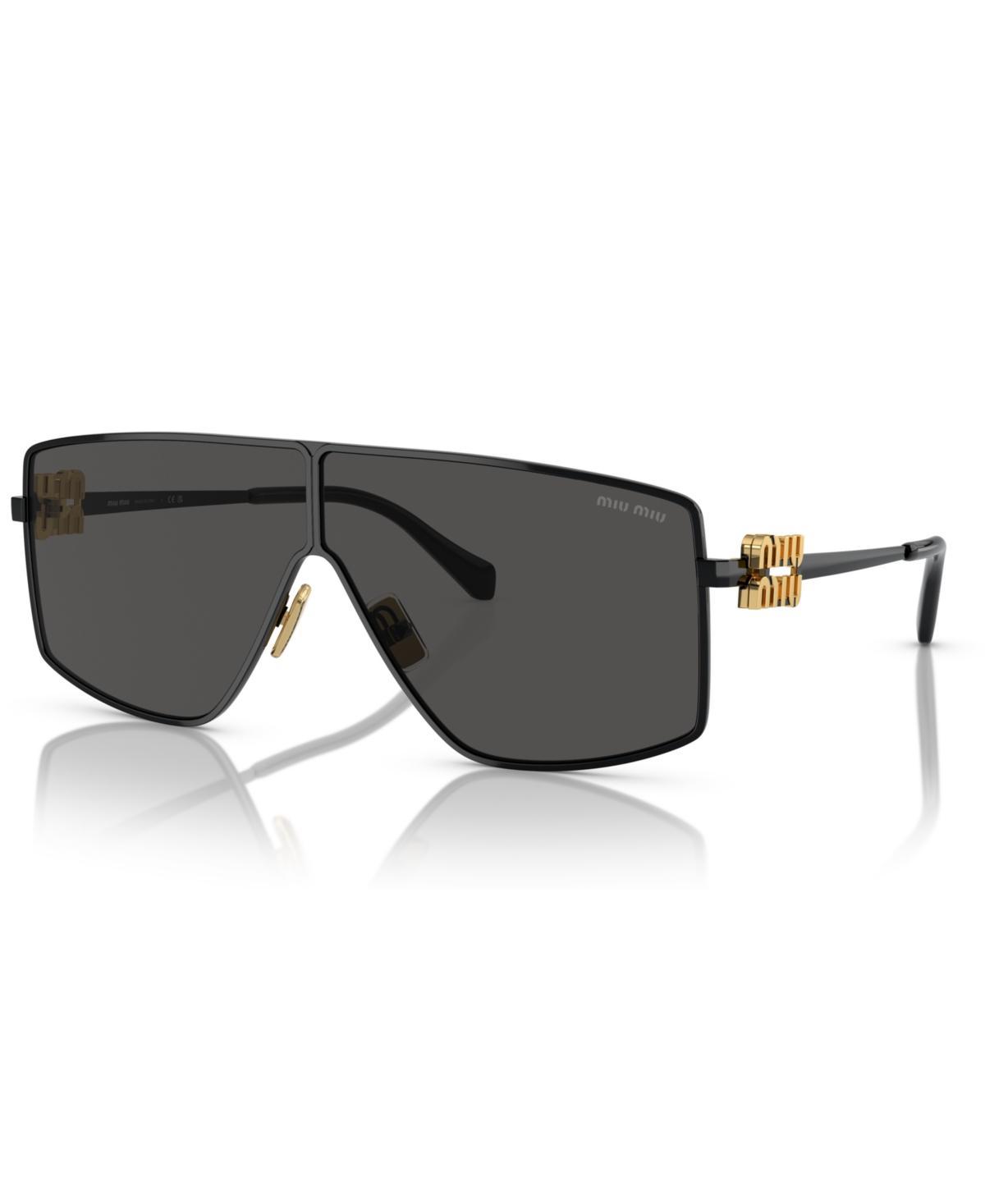 Oversized Shield Metal Sunglasses Product Image