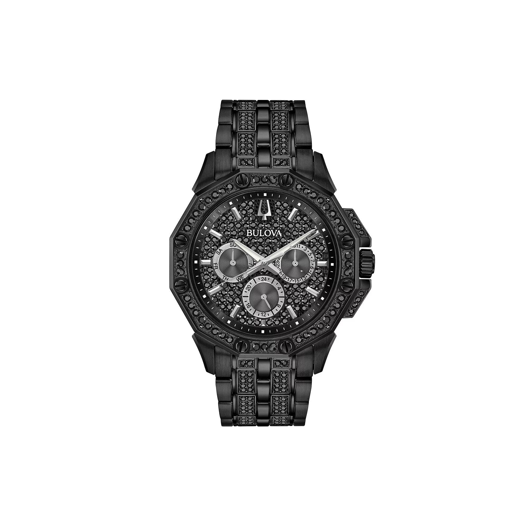 Bulova Men's Black Crystal Multi-Dial Watch - 98C134, Size: Large Product Image