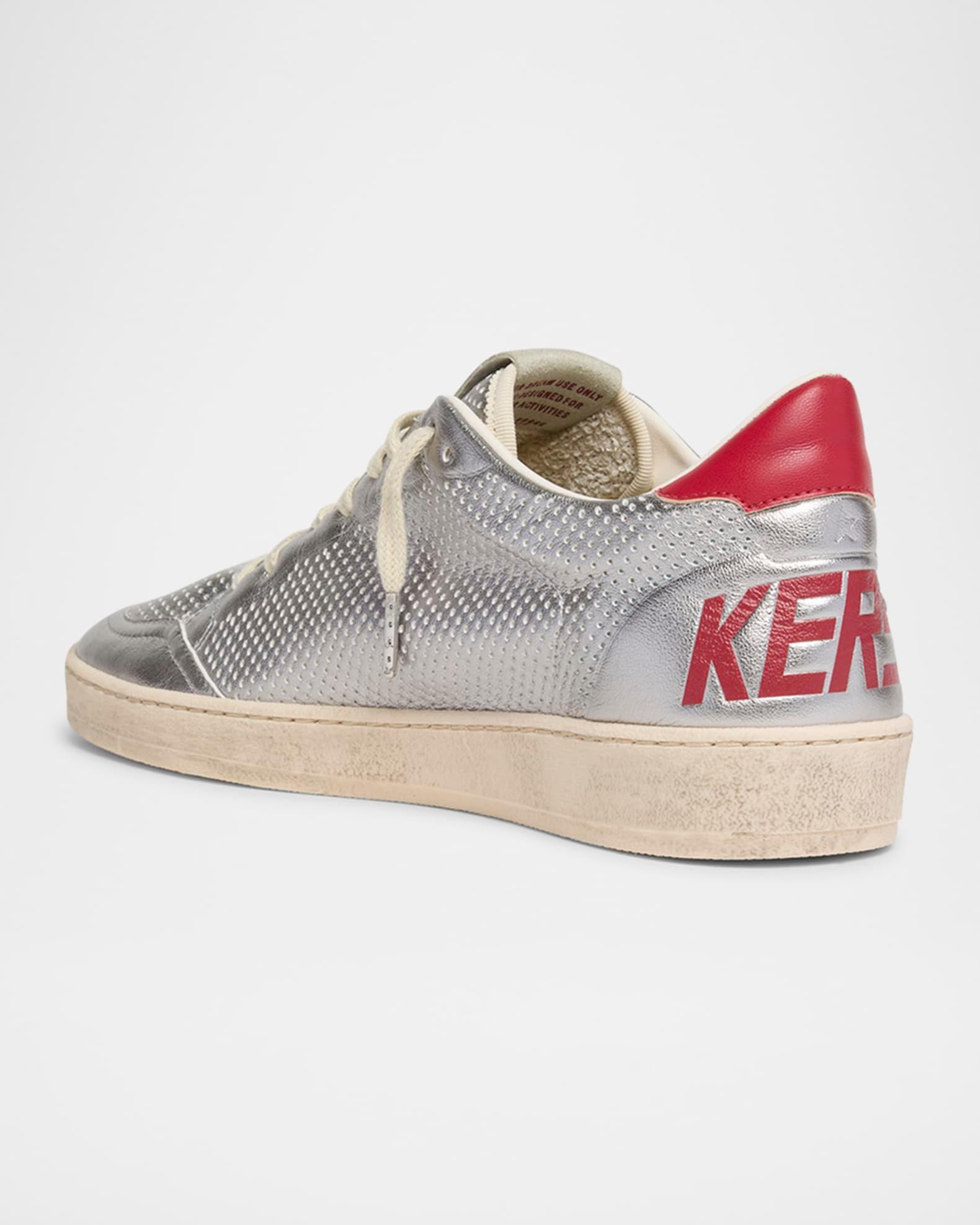 Men's Ball Star Metallic Low-Top Sneakers Product Image