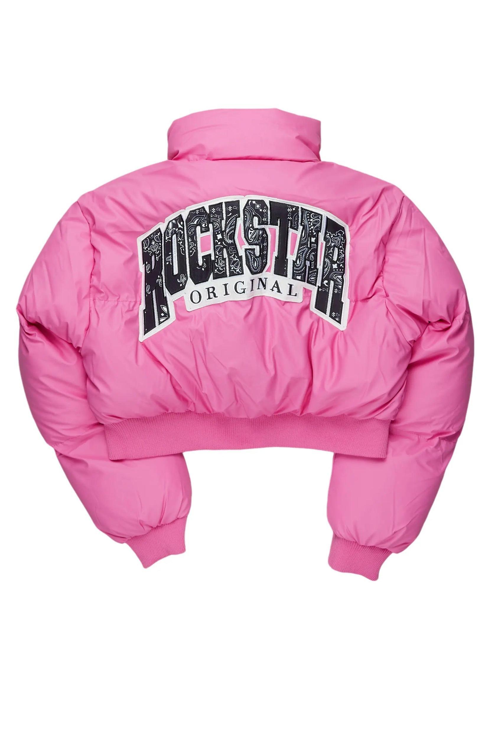 Teireya Fuchsia Puffer Jacket Female Product Image
