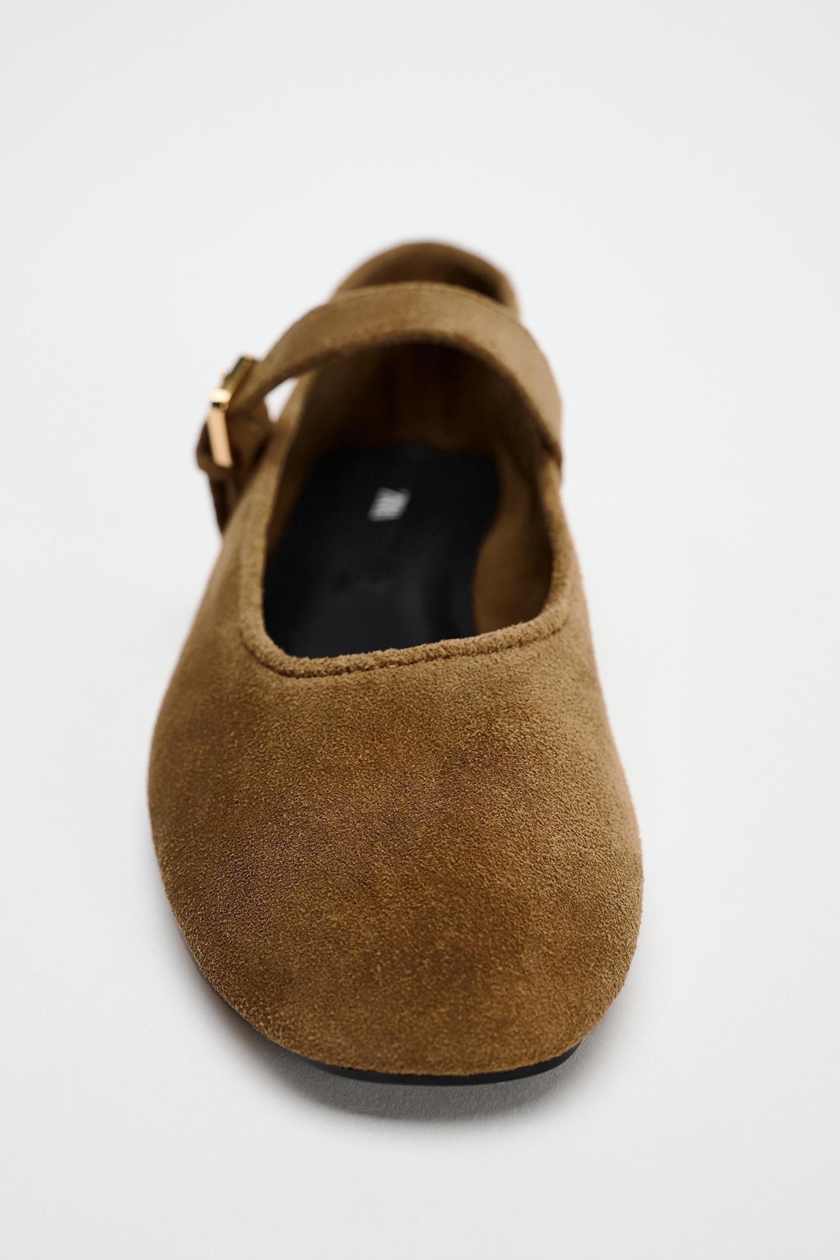 SUEDE BALLET FLATS Product Image