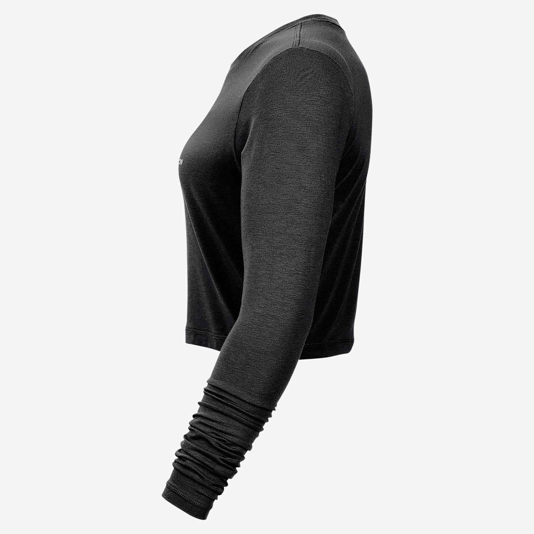 Team 13 Nike Women's WNBA Cropped Long-Sleeve T-Shirt Product Image