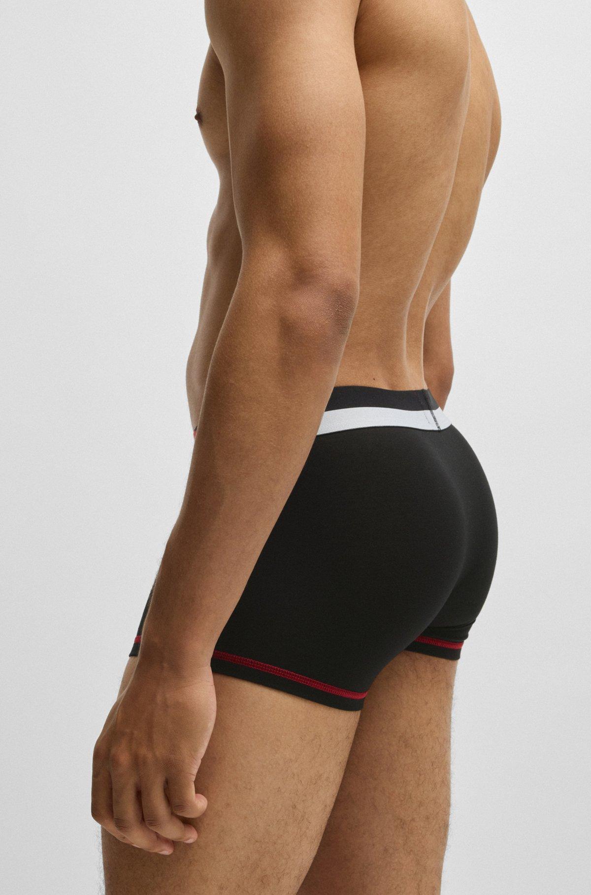 Stretch-jersey trunks with color-block waistband Product Image