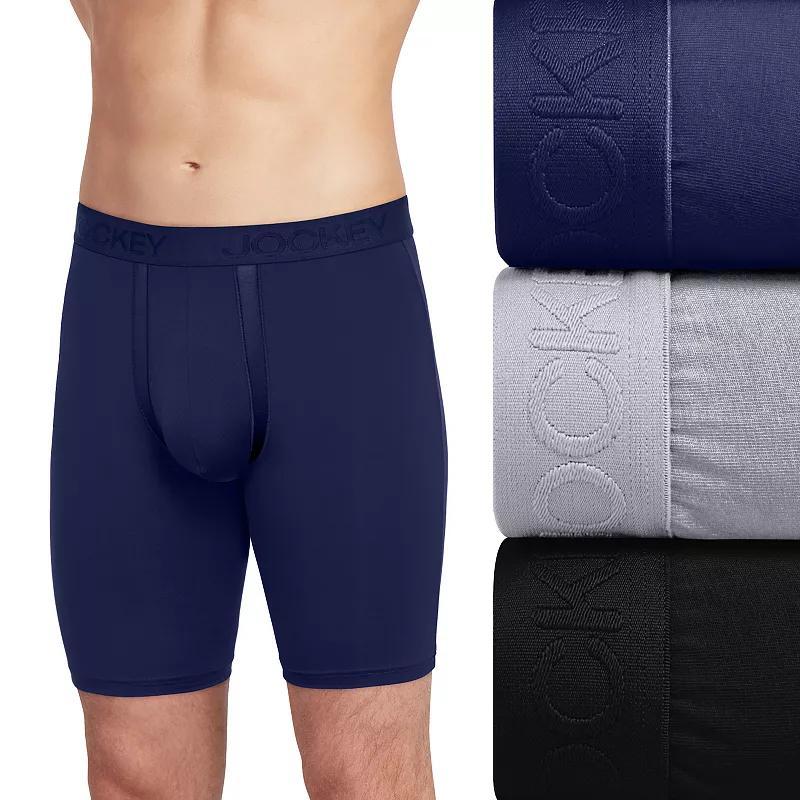 Mens Jockey 3-Pack Chafe Proof Pouch Microfiber 6 Boxer Brief Product Image